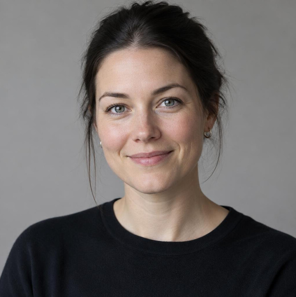 Portrait of a young woman with dark hair